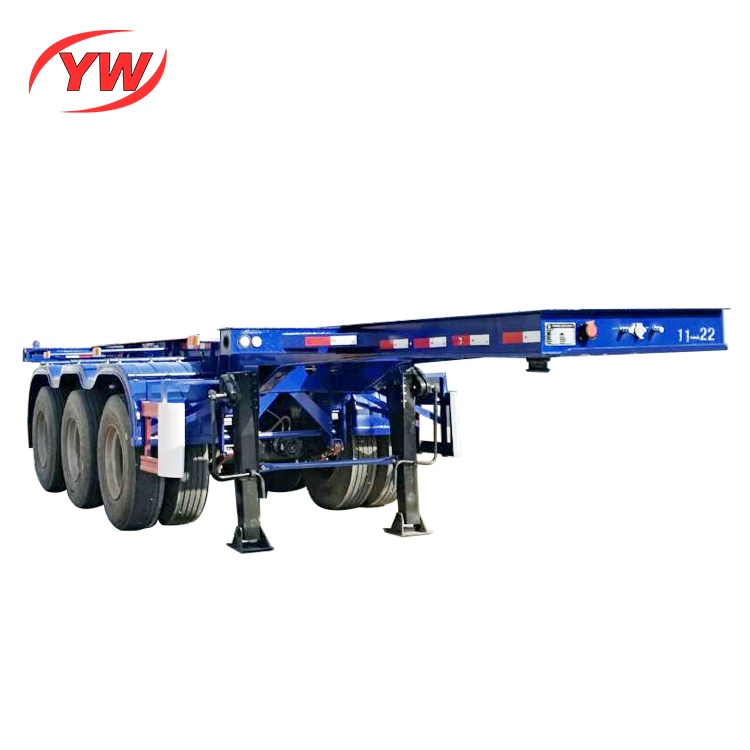 40ft Flatbed Container Skeleton Semi Trailer