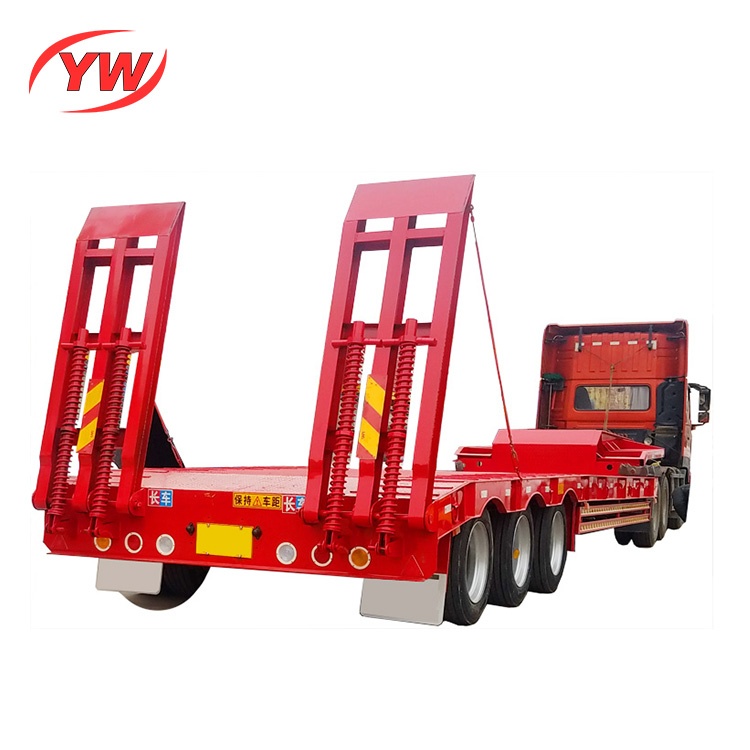 60tons gooseneck low bed semi trailer