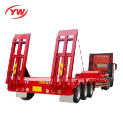 60tons gooseneck low bed semi trailer