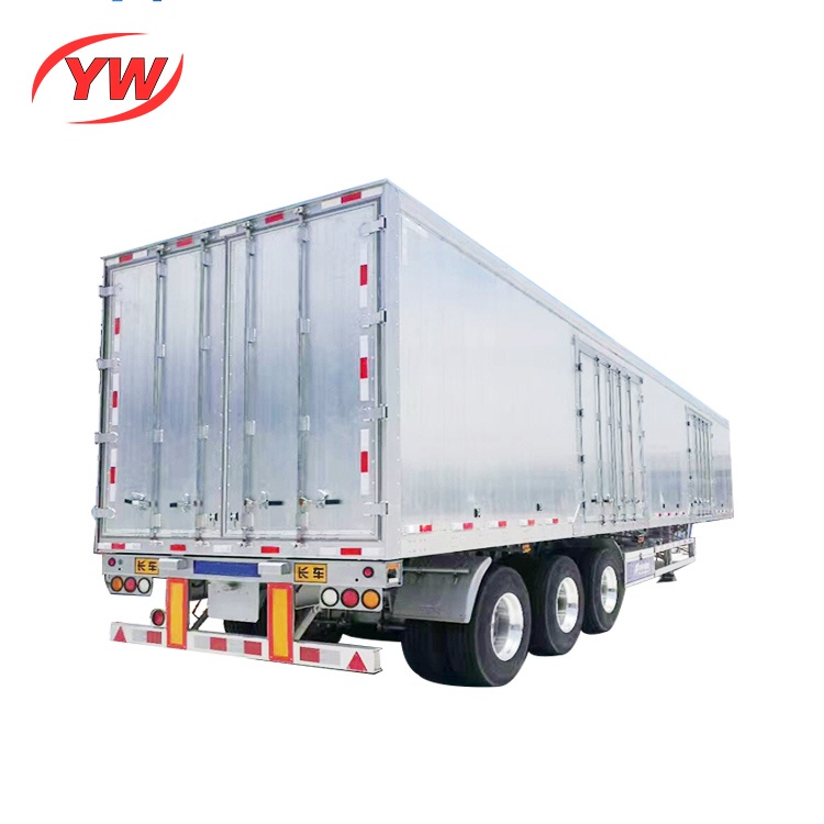 3 axles box semi trailer