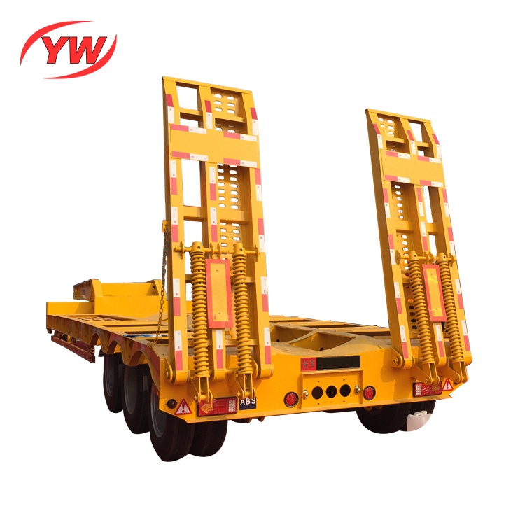 Low Bed Semi Trailer for heavy duty machinery transport