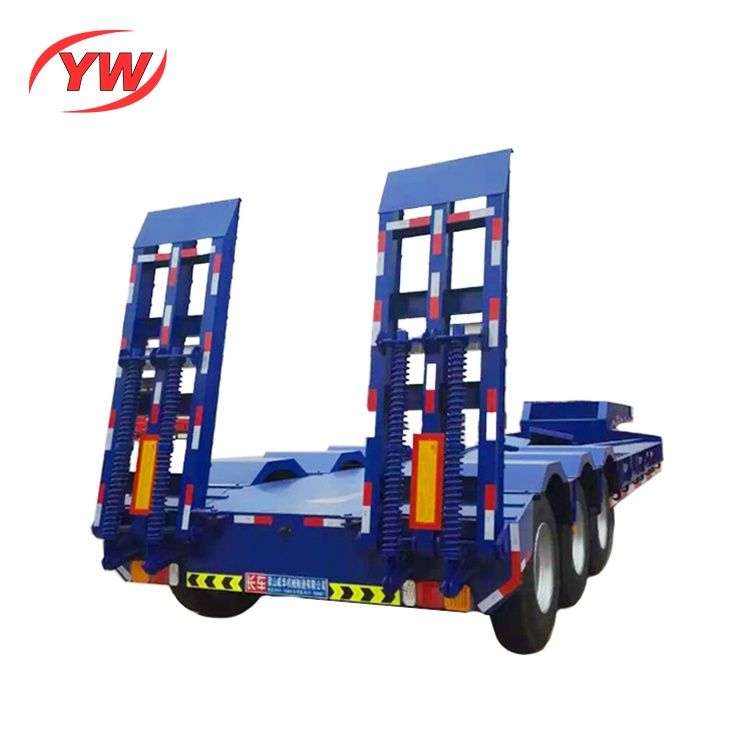 3 axle low bed trailer with air suspension