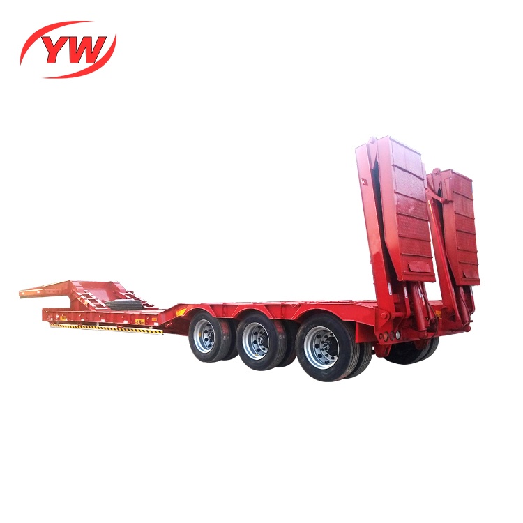 40ft low bed semi trailer for ractor trailer chassis