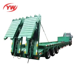 Triple Axles 60tons Low Bed Semi Trailer