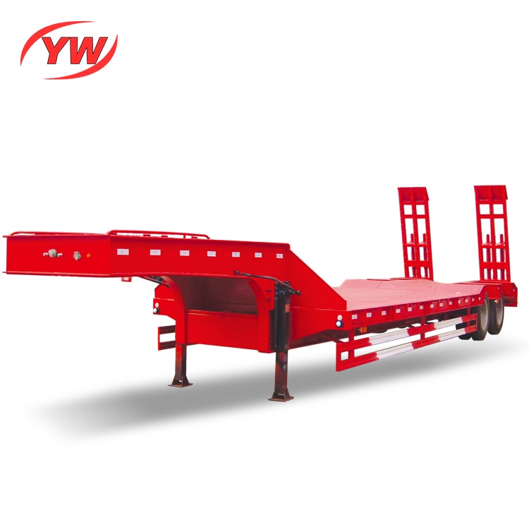 40 Tons to 100 tons semi trailer low bed