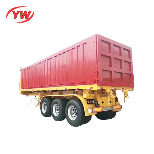 3 Axles 50T capacity dump semi trailer