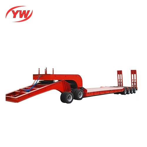 special type truck trailer for big instruments multi axles lowboy 100 tons 120 tons