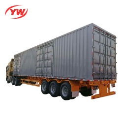 Van truck semi trailer for cargo/electronic appliance transportation