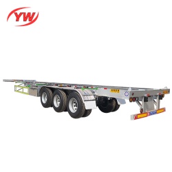 20ft Skeletal Container Chassis Semi Trailer with Fuwa/BPW Axles