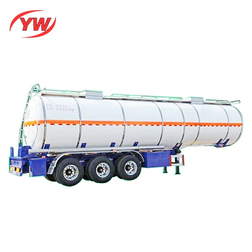 Aluminium alloy diesel fuel tank trailer oil truck trailer